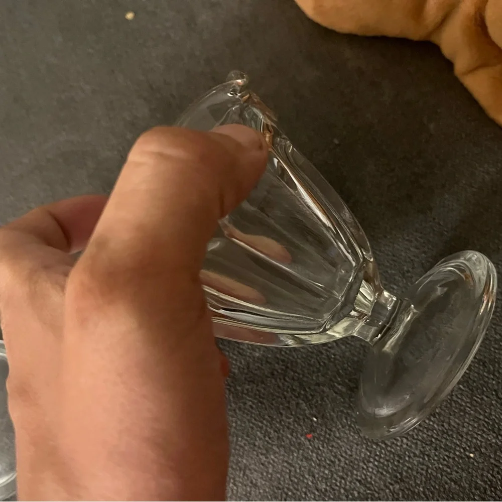 Anchor hocking Elegant tulip shaped Glass Dessert Cups (set of 4) cottagecore